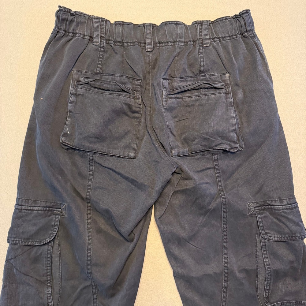 Free People We The Free Tahiti Pull-On Cargo Pants Black Women Size Small - Picture 14 of 14